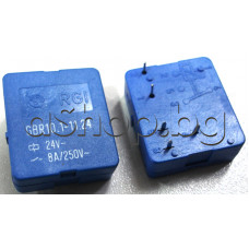 Реле DC24V/1.1kOm,250VAC/8A,28x25x10mm,1-КГ(НО/НЗ),SPDT-NO+NC,5-Изв.,RFT