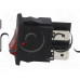 Кобиличен микроключ-светещ,250 VAC/10A,On/Off,19.5x13xH21 мм,4-изв.2-пол.,AMP=4.8mm,DPST-червен,Arcolectric