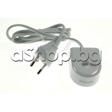 Адаптор-зарядно бяло с кабел 100-240VAC за ел. четка за зъби ,Philips HX-6711/30/32/80/81/82