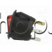 Кобиличен микроключ за панел,250VAC/6A,кръгъл d19.2x15xH28мм,3-изв.x4.8mm,SPST,2-пол.Off-On,червен светещ