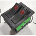 Захранващ кобиличен ключ 250VAC/16A,двоен-2P-разделен,DPST/ON-OFF,25.4x22x38мм,6-изв. 6.35мм,за разни ел. уреди с червена точка,KCD2