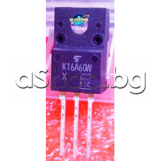 MOS-N-FET,600V,15.8A,40W,<0.16om(6A),TO-220F,code: K16A60W Toshiba TK16A60W