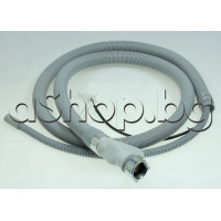 Маркуч за чиста вода с вграден клапан единичен и кабел с куплунг от съдомиялна, Ariston LFF-8214X,Whirpool WFO-3O33DLX