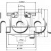 Мотор-агрегат за перяща  прахосмукачка 230VAC/50-60Hz/1200W,d130x35/H131mm,Ametek-Italy