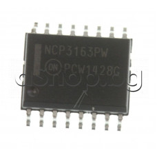 IC,Switching Voltage Regulators 3.4 A Step-UP/Down inverting 50-300kHz,16-MDIP/SOIC,NCP3163PWG,code:NCP3163PW