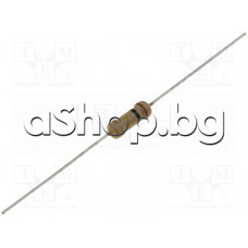Карбоновослоен резистор 470.0kom,0.50W,±5%,3.2x9mm,акс.изводи,SR Passives CF1WS-470K