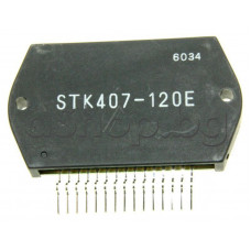 IC,2xNF-E,±..V,2x>60W,THD=0.08%,(±....V/4-8om),15-SIL,Sanyo / PMC STK407-120E for SONY