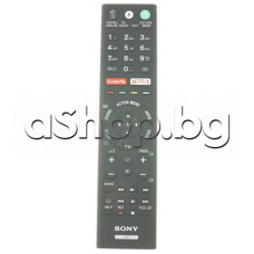 ДУ RMF-TX220E с меню и микрофон (GooglePlay,Netflix) за LCD телевизор,SONY KD-49/55/65AF8,KD-55AG8
