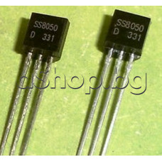 Si-N,NF-E,25V,1.5A,1W,190MHz,TO-92,code: S8050D ,Samsung,KEC SS8050D