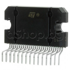 IC,4xNF-E,28V,6A,4x40W-2oM,(4x28w/14.4V/4om),BTL,Full I2C-Bus driving,25-SQL(vertikal),ST Microelectronics