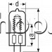Халогенна крушка 230V/300W,цокъл GX6.35,d19x53mm,за шрайбпроектор,Osram 64515 F