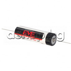 Батерия литиева Li-SOCI2,R6,AA,3.6V,2.7Ah,d14.5x50.5mm,с изводи за запояване,EVE ER14505P CNA