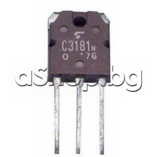 Si-N,NF/S-L,Hi-Fi,120V,8A,80W,30MHz,TO-247S,Toshiba C3181N