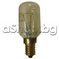 Лампа за фурна на готварска печка с цокъл - E14, 40W, 2700K, 416lm,230-240VAC за 300°C, d29x74mm, Dr.Fischer,AEG,Electrolux,Zanussi,Whirlpool,Ariston,Indesit Лампа за фурна на готварска печка с цокъл - E14, 40W, 2700K, 416lm,230-240VAC за 300°C, d29x74mm, Dr.Fischer,AEG,Electrolux,Zanussi,Whirlpool,Ariston,Indesit
