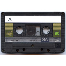 Аудио касета TDK SA90,IEC II хромдиоксидна лента,Super avilyn cassette high resolution(употребявани с един презапис)