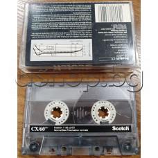Аудио касета Scotch CX60,IEC I нормална лента,Normal bias(употребявани с един презапис)