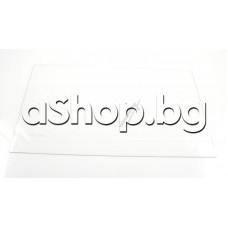 Стъкло 445x265x4mm без лайсни за рафт на хладилник ,Snaige FR240-1501A/1101A