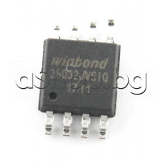 32Mb(4Mx8Bit)serial flash memory,2.7-3.6V Only,75MHz,dual and quad SPI-bus interface,-40...+85°C,8-SOP 5.3mm