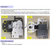 Ел.ключалка Rold FC за блокиране люка на авт.пералня,3-pin,Whirlpool/Bauknecht,Ariston WMF-923EU.C,RSG925JSEU