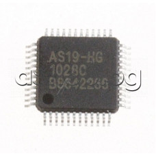 IC driver,18+1 channel voltage bufferrs for  LCD,48-TQFP,E-CMOS AS19-HG