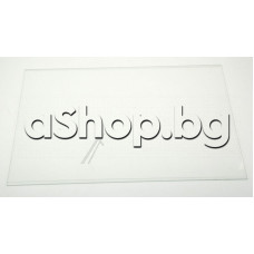 Стъклен рафт 478x318x4mm  за хладилник(над купи за плодовете), Indesit,Ariston BAN-12