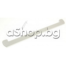 Пластм. предна лайсна 474x14mm  за стъклен рафт от хладилник,Indesit BCB313AAVEI/HA(47487290101),BCB333AVEI
