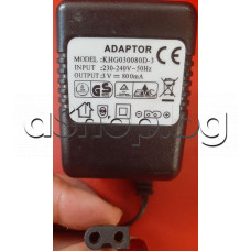 Адаптор-зарядно 240VAC/50Hz->3VDC/800mA за машинка за подстригване,Kiepe 6200