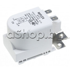 RLC-филтър,0.47uF+2x27nF+680kOm+2x0.3mH,250VAC/16A,5-изв.6.35мм,акрепв.с планка