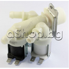 Троен елмаг.клапан Bitron 40/95°C 230VAC/50-60Hz  за авт.пералня,Bosch ,Siemens WXD-1220/01