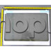 Стъклен рафт с лайсни(най долен хлад.отделение) за хладилник,Samsung RS-552NRUA1/JEO