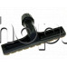 Универсална четка 300x50mm с конски косъм-H12mm за прахосмукачка с тръба d32-38mm вътрешен диаметър, с малки колелца в края,Brush-15