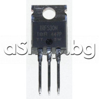 V-MOS-N-FET,100V,17A,70W,<0.09om(8.4A),TO-220,IRF530N IR