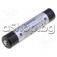 Li-ion акумулаторна батерия 3.7V/1100mA,с пъпки d14x64.8mm,7/5AA,тип 14650А,Keeppower