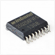 64Mb(8Mx8Bit)serial flash memory,2.7-3.6V Only,75MHz,dual and quad SPI-bus interface,-40...+85°C,16-SO/SOIC, 7.5mm,W25Q64FVFIG