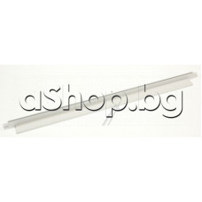 Задна лайсна от стъклен рафт 500x33xH21mm над купа за плодове от хладилник,Indesit ,Ariston SIAA12 ,TIAA12V.1,Whirlpool