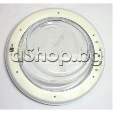 Стъклен люк комплект с ключалка за врата на авт.пералня, Indesit PWSC61072WIT,PWC71040WEU,Whirlpool