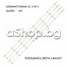 Светодиодни ленти к-т 4бр.8-LED,SVG320AE1_REV4_130107 за подсветка на 32