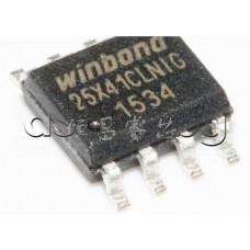 4Mb serial flash memory,2.7-3.6V Only,75MHz,dual and quad SPI-bus interface,-40...+85°C,8-SOP,Winbond 25X41CLNIG