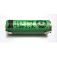 Акумулаторна батерия 3.7V/650mAh,2.41Wh Lithium-ion (Li-ion) d14.1x43mm за мулти тример,Philips MG-7720