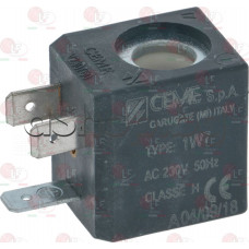 Бобина за елмагнитен клапан Ceme 5561EN2.0SD8 AIF,230VAC/50Hz,13.5VA,B4 ,30x22x27.5mm от малки уреди- кафемашини/парогенератори и др.,CEME type:AIF ,Series 588