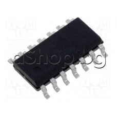 OP-IC,CMOS,Quad-OP Ampl.,+5-+15V,Vgain=126dB,1.1V/uS,14-SOP ,Texas Instruments LMC6034IM/NOPB