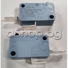 Микроключ Toneluck E43CL 22(8)А/250VAC,НО/NO,AMP=2x6.3мм за бойлер и др.малки елуреди,Tesy ,Юнга ,Релакс