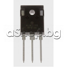 Si-P,Hi-Fi,NF-L, 400/250V, 16A, 200W, >4MHz,TO-247 ,ON Semiconductor MJW21195G