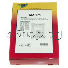 4 бр. торбички от микрофибър к-т+1бр.филтър MX 6m mikroMAX за прахосмукачка,Moulinex 100,300,400 Compact Supertrio,Privileg
