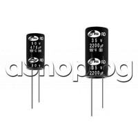 22uF/400V,Кондензатор електролитен радиален,тип RD,d12x25mm,-25..+105°C,Samwha RD2G226M12025BB
