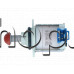 Изходящ електромагнитен клапан-разпределител 280-340VDC от съдомиялна машина ,Bosch SMV46KX08E/08,SMV46KX08E/01