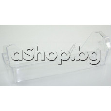 Долен рафт 440x115xH105 mm(прозрачен) за бутилки от врата на хладилник,Crown, Linitech,Techwood GN 2601