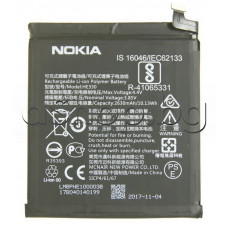 Li-ion батерия-алтернативна 66x57.5x3.6mm HE330,3.85V/2630mAh/10.13Wh за  GSM апарат,Nokia-3 Dual SIM