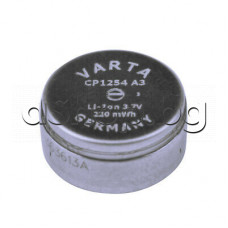 Li-ion батерия-акумулатор 3.7V/60mAh/0.22Wh(d11.9x5.6mm) Varta 63125/CP1254 A3  за безжични слушалки,SONY WF-1000XR,Jabra