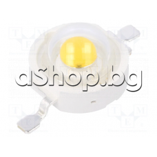 Мощен LED 3W,бяло-топла,130°,93-251lm,2850-3250K,d8x5.3mm,700mA,3.1-4.1V, PM2E-3LVE-R7 ProLight Opto